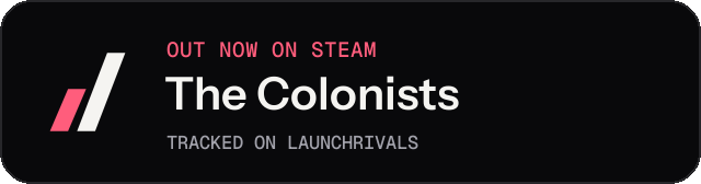 Dark launch badge for The Colonists