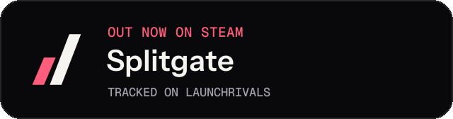 Dark launch badge for Splitgate