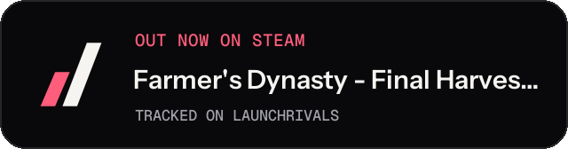 Dark launch badge for Farmer's Dynasty - Final Harvest Edition