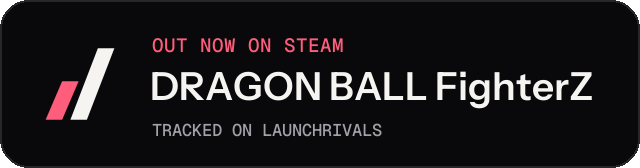 Dark launch badge for DRAGON BALL FighterZ