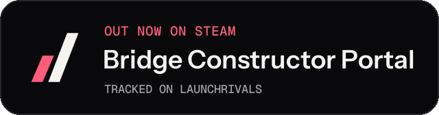 Dark launch badge for Bridge Constructor Portal