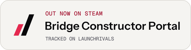 Light launch badge for Bridge Constructor Portal