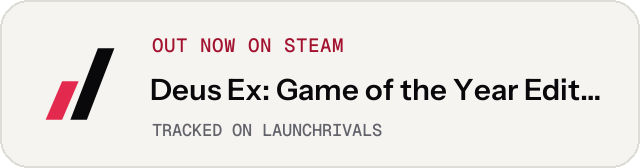 Light launch badge for Deus Ex: Game of the Year Edition