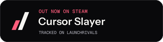Dark launch badge for Cursor Slayer