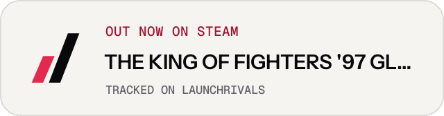 Light launch badge for THE KING OF FIGHTERS '97 GLOBAL MATCH