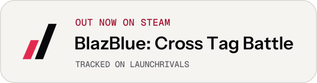 Light launch badge for BlazBlue: Cross Tag Battle