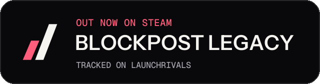 Dark launch badge for BLOCKPOST LEGACY
