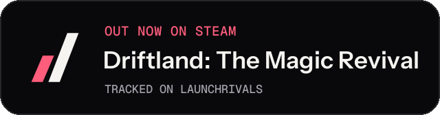 Dark launch badge for Driftland: The Magic Revival