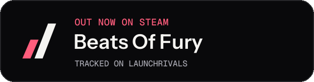 Dark launch badge for Beats Of Fury