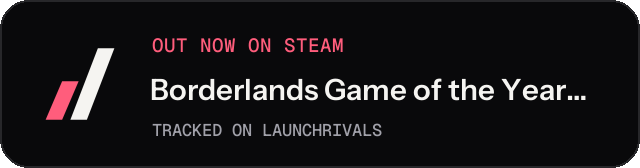 Dark launch badge for Borderlands Game of the Year Enhanced