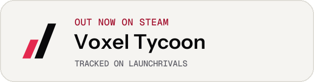 Light launch badge for Voxel Tycoon