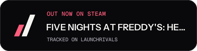 Dark launch badge for FIVE NIGHTS AT FREDDY'S: HELP WANTED
