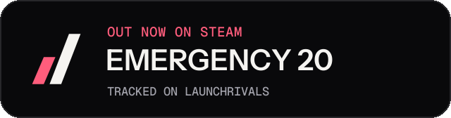 Dark launch badge for EMERGENCY 20