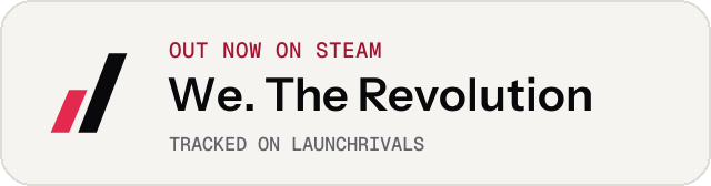 Light launch badge for We. The Revolution