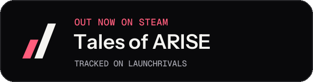 Dark launch badge for Tales of ARISE