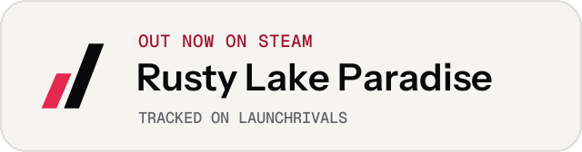 Light launch badge for Rusty Lake Paradise