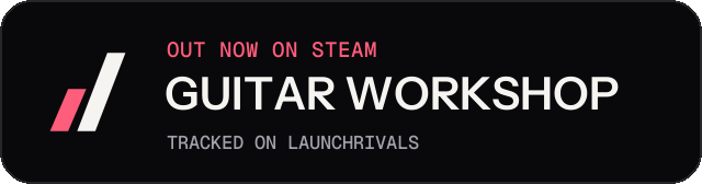 Dark launch badge for GUITAR WORKSHOP