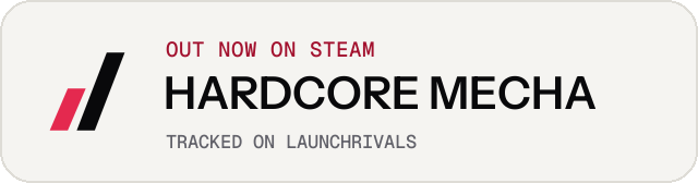 Light launch badge for HARDCORE MECHA