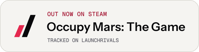 Light launch badge for Occupy Mars: The Game