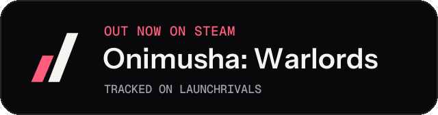 Dark launch badge for Onimusha: Warlords