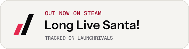 Light launch badge for Long Live Santa!
