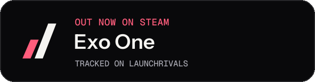 Dark launch badge for Exo One