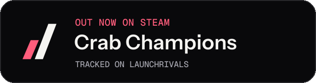 Dark launch badge for Crab Champions
