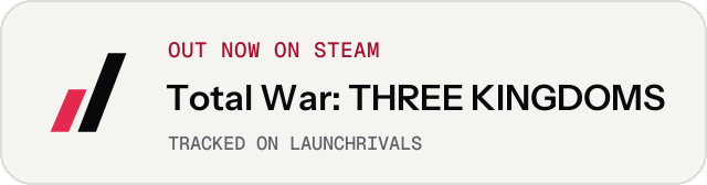Light launch badge for Total War: THREE KINGDOMS