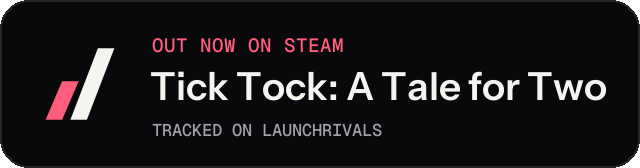 Dark launch badge for Tick Tock: A Tale for Two
