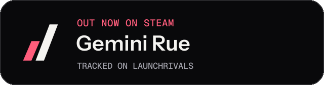 Dark launch badge for Gemini Rue