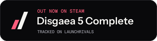 Dark launch badge for Disgaea 5 Complete
