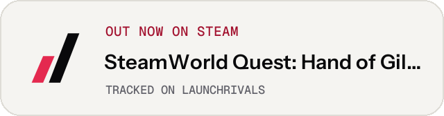 Light launch badge for SteamWorld Quest: Hand of Gilgamech