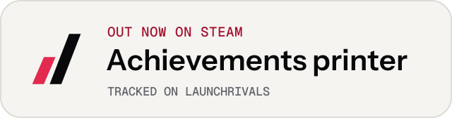 Light launch badge for Achievements printer