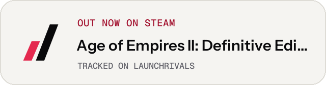 Light launch badge for Age of Empires II: Definitive Edition