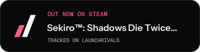 Dark launch badge for Sekiro™: Shadows Die Twice - GOTY Edition