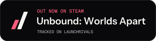 Dark launch badge for Unbound: Worlds Apart