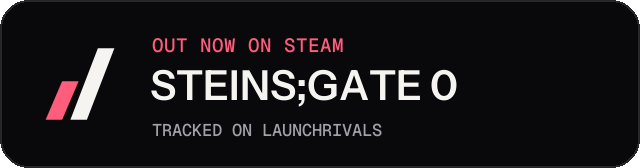 Dark launch badge for STEINS;GATE 0