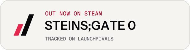 Light launch badge for STEINS;GATE 0