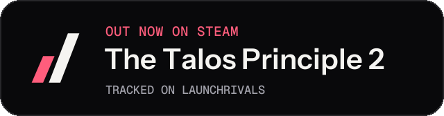Dark launch badge for The Talos Principle 2