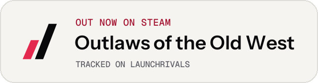 Light launch badge for Outlaws of the Old West