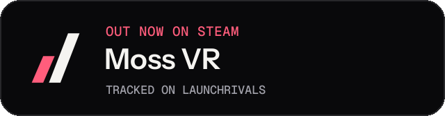 Dark launch badge for Moss VR
