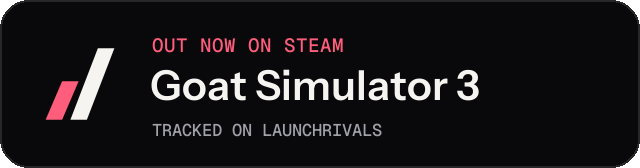 Dark launch badge for Goat Simulator 3