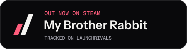 Dark launch badge for My Brother Rabbit