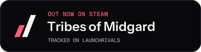 Dark launch badge for Tribes of Midgard