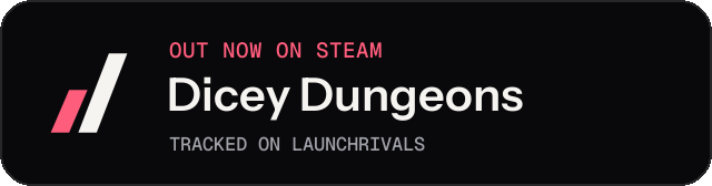 Dark launch badge for Dicey Dungeons