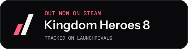 Dark launch badge for Kingdom Heroes 8