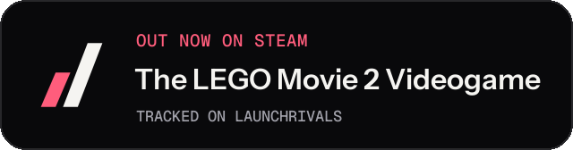Dark launch badge for The LEGO Movie 2 Videogame