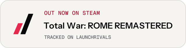Light launch badge for Total War: ROME REMASTERED