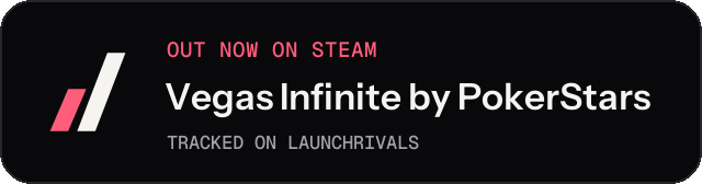 Dark launch badge for Vegas Infinite by PokerStars