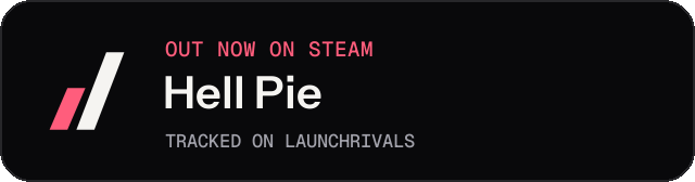 Dark launch badge for Hell Pie